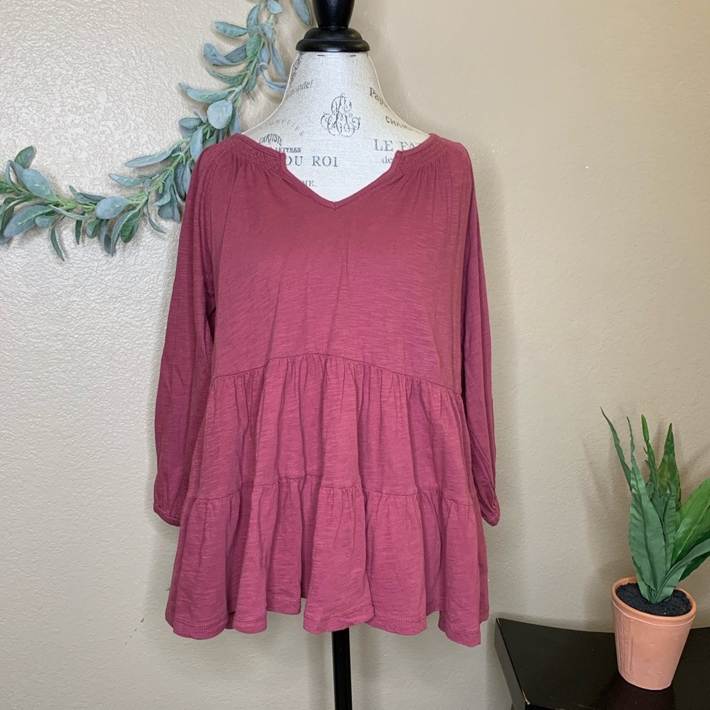Maeve: Isola Tiered Babydoll Top